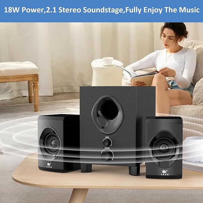 OROW Bluetooth Computer Speakers, PC Speaker - Image 6