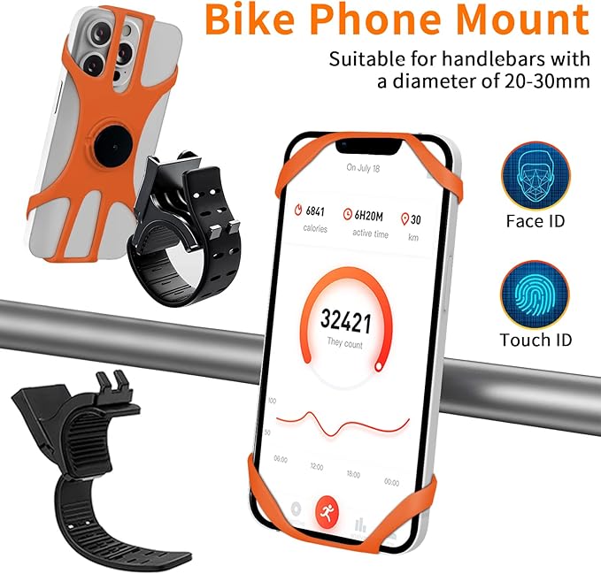 3in1 Phone Holder for Running, Arm Band/Wrist Holder/Bike Mount, Phone Armbands - Image 6
