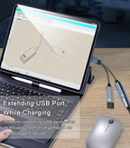 USB C to USB OTG Adapter, 2 in 1 USB C Splitter - Image 3