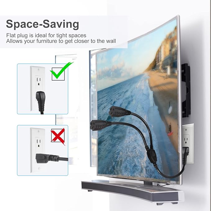 Power Cord Extension Y Splitter - Image 3