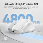TECKNET Rechargeable Wireless Mouse, 2.4G Silent Mouse, Quiet Click, 6 - Image 5