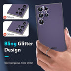 YWXTW Camera Lens Protector for Samsung Galaxy S24 Ultra, Bling Glitter - Image 3
