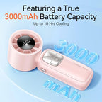 3-in-1 Portable Handheld Turbo Fan-100 Speeds, 15000 RPM, 10Hrs Cooling - Image 6