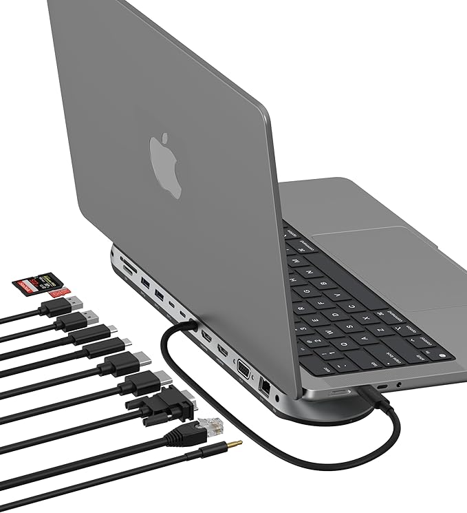 Belkin Connect 11-in-1 Universal USB-C Pro Dock w/ 3-Monitor Support, Silicon by Belkin