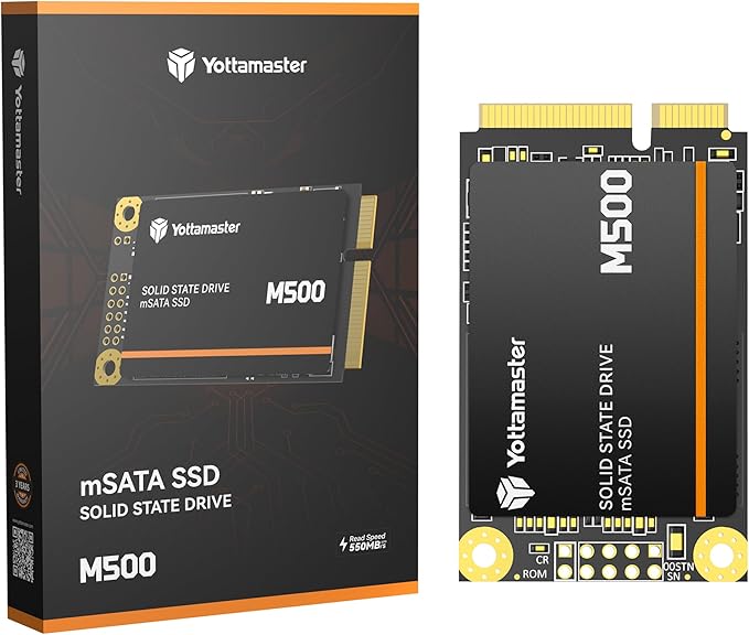 Yottamaster M500 1TB mSATA SSD SATA III 6Gb/s, mSATA Internal Solid State Drive by Yottamaster-MakeEveryByteTreasurable
