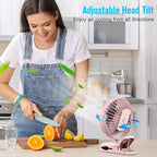 BESKAR Portable Clip on Fan Rechargeable, 4 Speeds Small Battery Operated Fans - Image 7