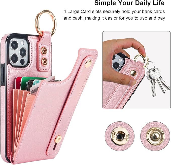 Folosu for iPhone 12/12 Pro Wallet Case - Image 4