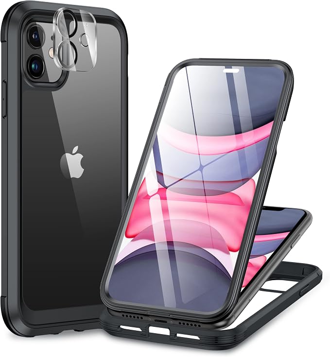 Miracase Glass Series for iPhone 11 Case 6.1 inch, Upgraded Full-Body Rugged by Miracase