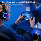 2PCS USB C Headphone Splitter, CCZ CA01 USB C to Type C Headphone Jack and - Image 3