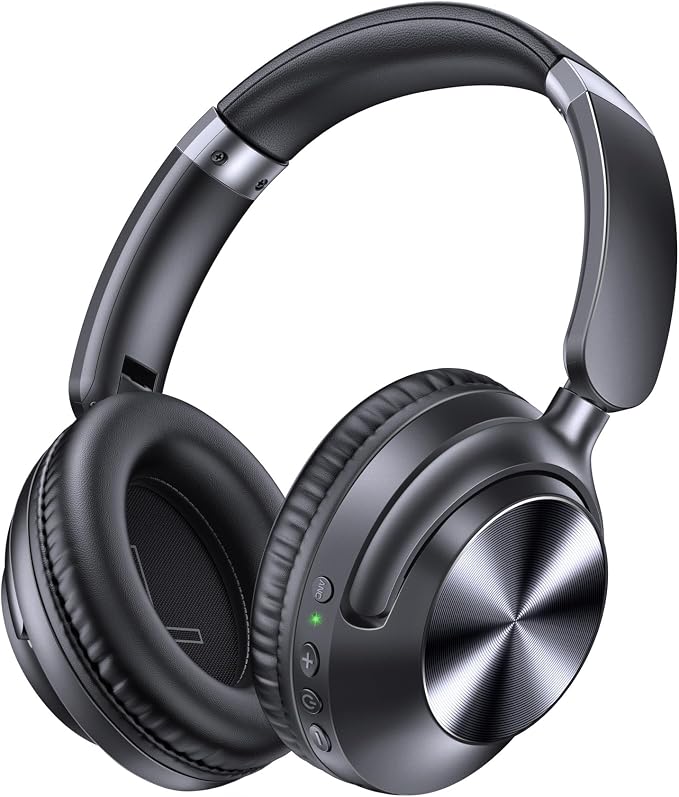 TAGRY Hybrid Active Noise Cancelling Headphones 100H Playtime Wireless Over Ear by TAGRY