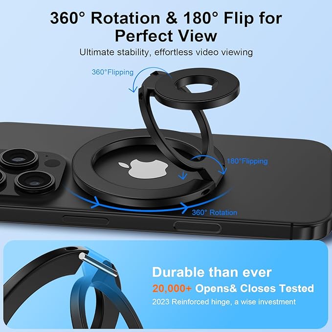 Magnetic Phone Ring Holder for MagSafe Gym Phone Grip Stand Finger Ring - Image 3
