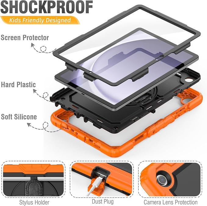 HXCASEAC Case for Samsung Galaxy Tab A9+/ A9 Plus 11 Inch, Protective - Image 8