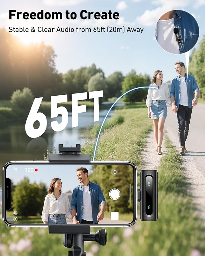 USB C Lavalier Microphone Wireless Mini Mic - Image 7