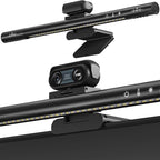4-in-1 4K Webcam with Microphone and Speaker, Noise Cancellation, Privacy Cover by Unknown