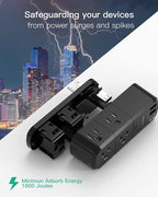 USB Outlet Extender Surge Protector - - Image 4