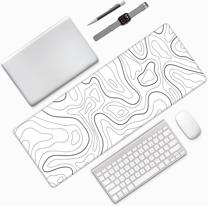 White Mouse Pad Large XL Gaming Mouse Pad - Image 8