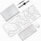 White Mouse Pad Large XL Gaming Mouse Pad - Image 8
