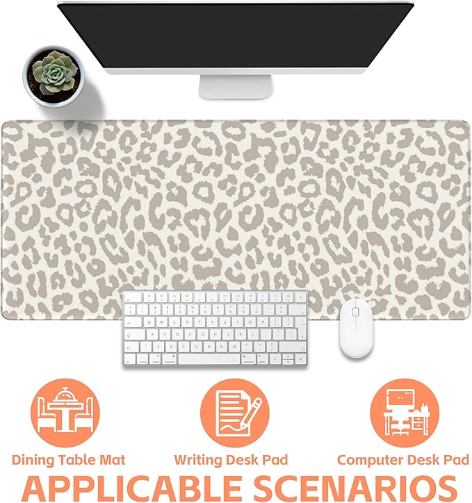 Mouse Pad Large Leopard Print Non-Slip Gaming Desk Mat - Image 4