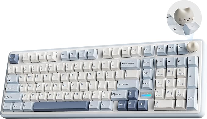 YUNZII B98 PRO QMK/VIA Wireless Mechanical Gaming Keyboard, 96% Layout by YUNZIIMECHANICALKEYBOARD
