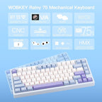 KEEBMONKEY WOBKEY Rainy 75 CNC Aluminum HMX/JWK/Cocoa Switches Triple-Mode - Image 2