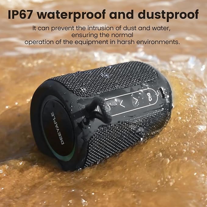 Bluetooth Speaker Wireless, IP67 Waterproof & Dustproof Portable Speaker - Image 5