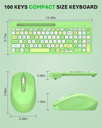 Colorful Wireless Keyboard and Mouse Combo - Image 8