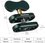 MINIFOCUS Aluminum 1" Ball Clamp Mount, Double Socket Arm, 360° Spring Clip - Image 3