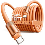 LISEN 10FT USB C Cable Fast Charging, Chubby 240W Cable USB C to USB C Fast by Lisen
