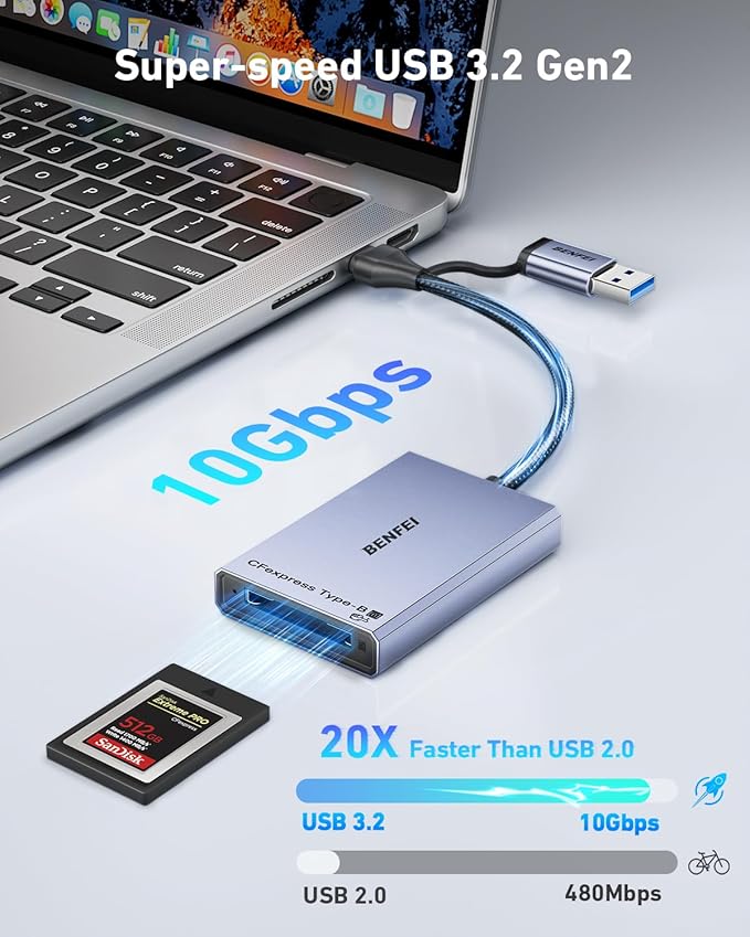 BENFEI CFexpress Type B Card Reader - Image 3