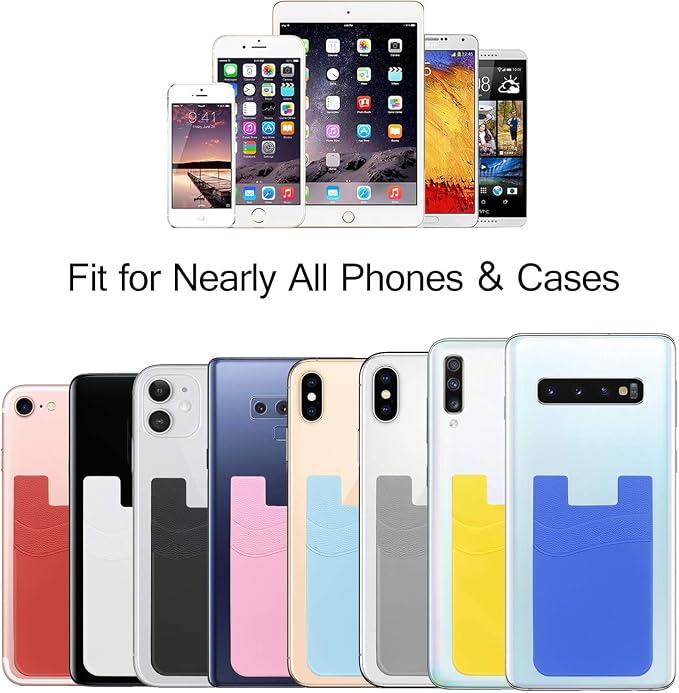SS Phone Card Holder, Phone Wallet Stick On Silicion Card Holder - Image 7