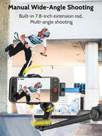 Gimbal Stabilizer for iPhone & Android, 3-Axis Phone Gimbal w/Wireless Lavalier - Image 6