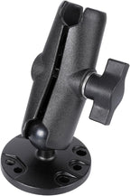 1" Ball Double Socket Arm with AMPS Hole Round Plate Base, Aluminum Alloy by Unknown