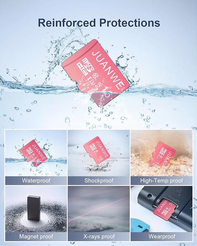JUANWE 16GB Micro SD Card 10 Pack microSDHC Memory Card - Image 6