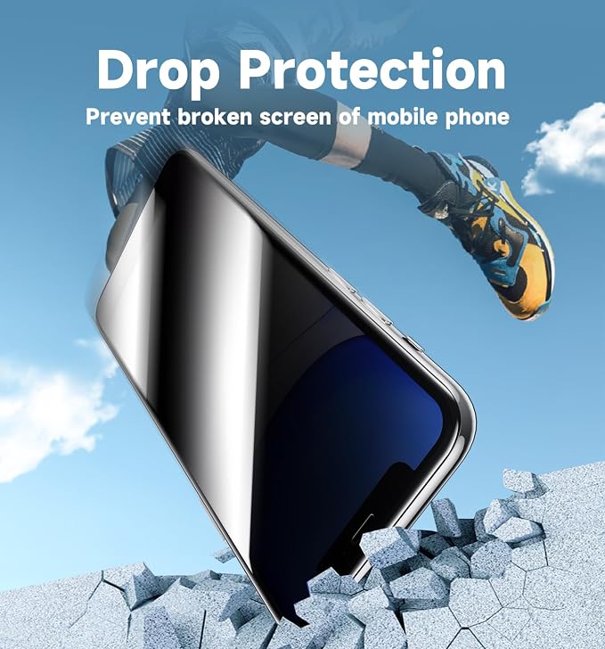 MAGIC JOHN 2 Pack for iPhone 11/iPhone XR 6.1 inch Privacy Glass Screen - Image 5