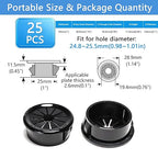 25 Pcs Cable Grommet, Snap Bushing 1" Mounting Diameter, Flexible Petal-Shaped - Image 9