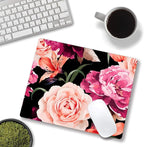 Watercolor Rose Flower Mouse Pad, Floral Mouse Pad Custom Design, Square - Image 4