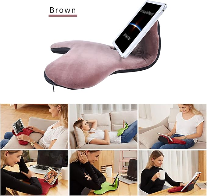 Soft Pillow for ipads, Universal ipad Tablet Reading Stand Pillow Holder as - Image 5