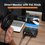 FIFINE PC Audio Mixer for Recording Music, USB Interface for Streaming and - Image 4