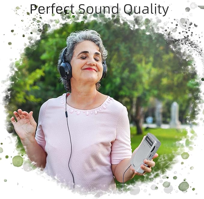 PRUNUS J-166 Portable Radio AM FM, Battery Operated Radio - Image 6