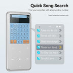 AGPTEK 64GB MP3 Player with Bluetooth, M3 2.4 inch Music Player with Speaker - Image 6