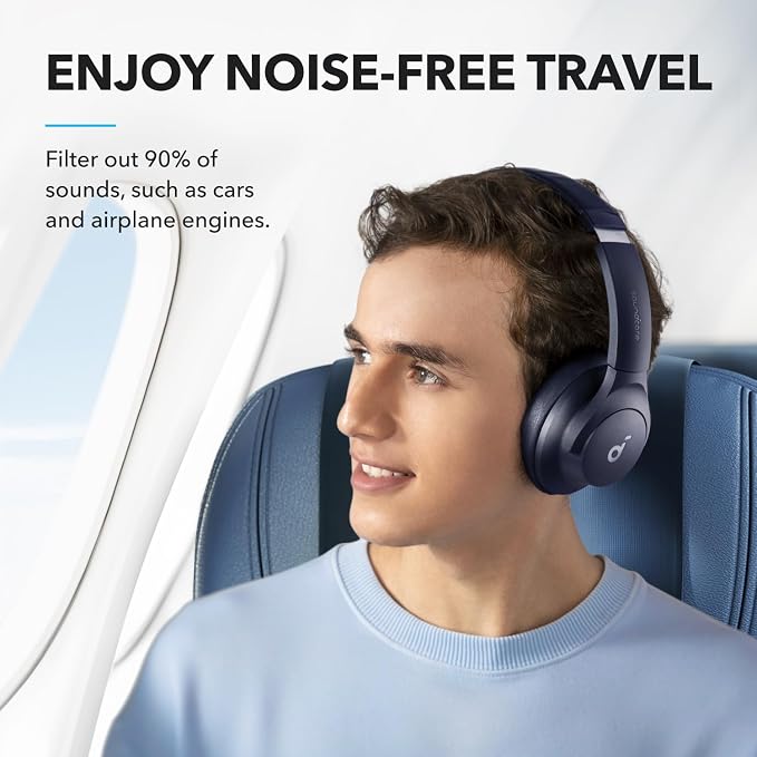 Soundcore by Anker Q20i Hybrid Active Noise Cancelling Headphones, Wireless - Image 2