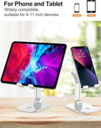 OCYCLONE Phone Stand, Adjustable Height and Angle Foldable Cell Phone Stand - Image 4