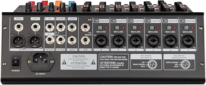 Depusheng AG8 Professional audio mixer 8 Channel - Image 2