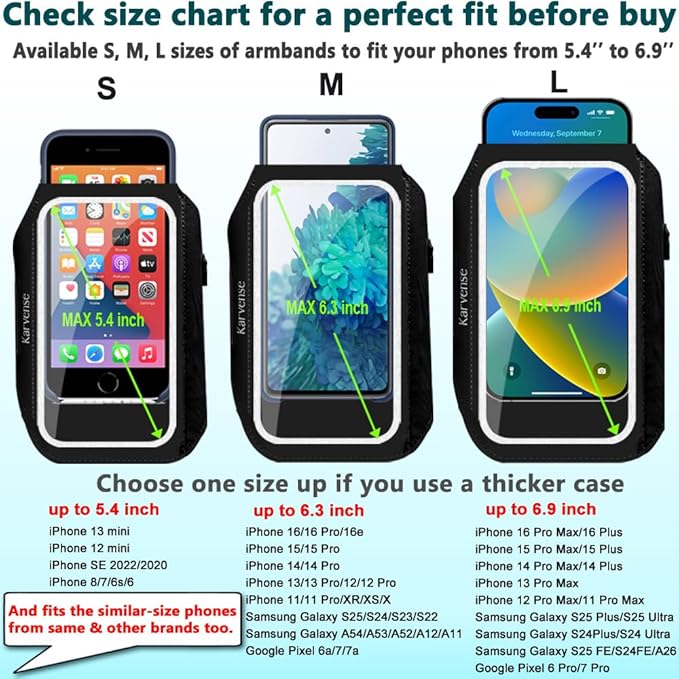 Running Phone Holder, Arm Band for Running for iPhone & Samsung Galaxy - Image 4