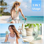 PANERGY Portable Handheld Fan, 5000mAh Rechargeable, 14H Max Cooling Time - Image 7