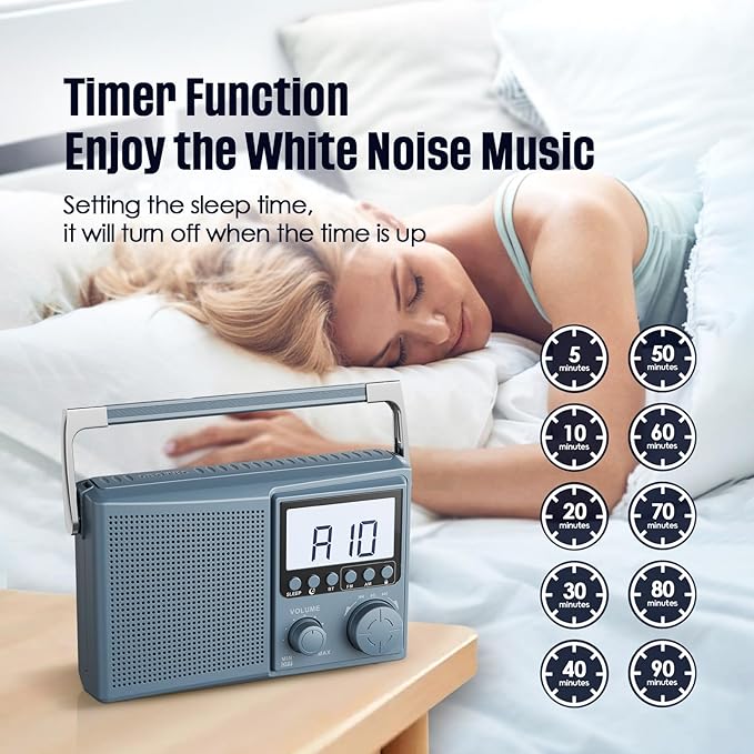 LEOTEC AM FM Radio with Bluetooth, Portable Radio Strong Reception, Plug in Wall - Image 5