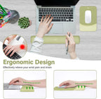 MOSISO Wrist Rest Support for Mouse Pad&Keyboard Set, Rectangular Ergonomic - Image 2