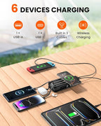 SOARAISE Wireless Solar Power Bank, 25000mAh Solar Charger - Image 3