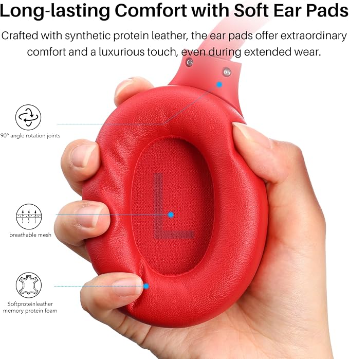 TOZO HT2 Hybrid Active Noise Cancelling Headphones, Wireless Over Ear Bluetooth - Image 7