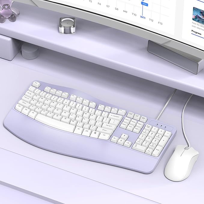 RECCAZR Ergonomic Keyboard Wired - Image 6